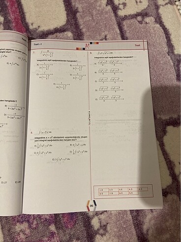  Beden Renk Acil Matematik İntegral Konu Anlatımlı Soru Fasikülü