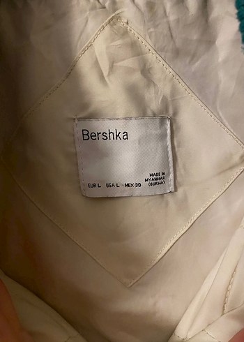 Pamuklu Gold Renkli Sokak Stili Kadın Ceket - Görsel 3