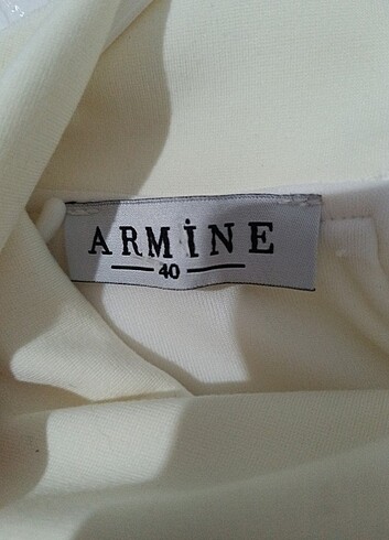 42 Beden Armine beyaz elbise