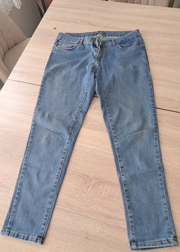 Gri Mavi Kadın Denim Pantolon