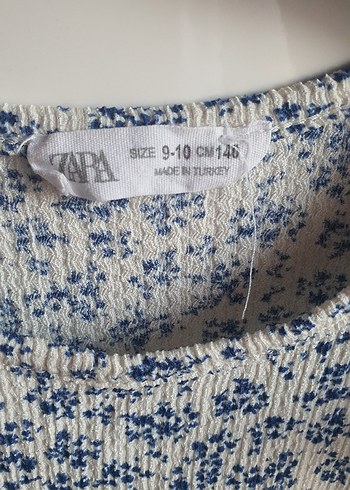 Zara Kız Çocuk V Yaka Elbise