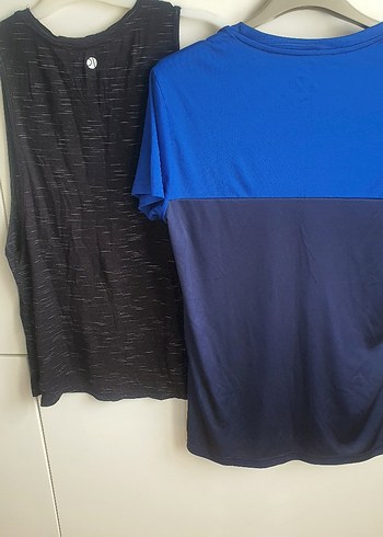 s Beden siyah Renk Siyah Baskılı Kolsuz Spor Üstü