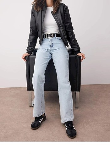 Gri Midi Boy Regular Fit Kot Pantolon