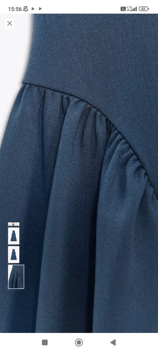 Kadın Lacivert Mini Deri Elbise - Görsel 4