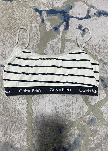 Calvin Klein Çizgili Spor Sütyen