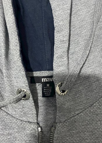 Erkek Gri Kapüşonlu Fermuarlı Sweatshirt - Görsel 2