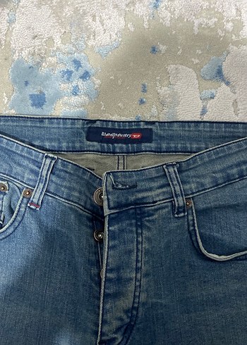 Düğmeli Regular Fit Erkek Kot Pantolon - Görsel 2