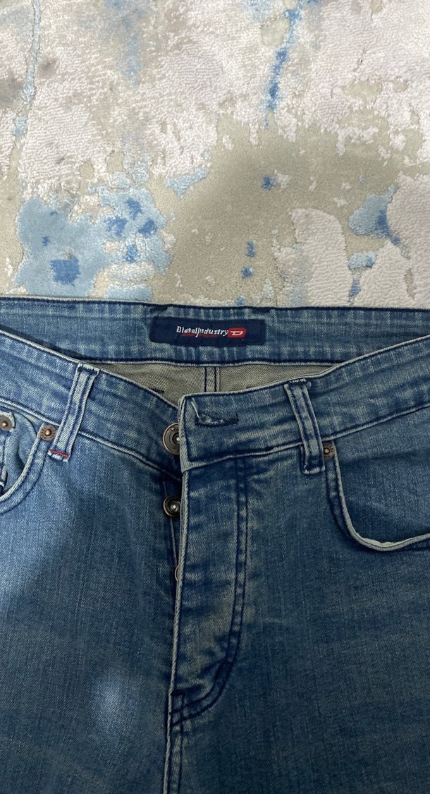 Düğmeli Regular Fit Erkek Kot Pantolon - Görsel 2