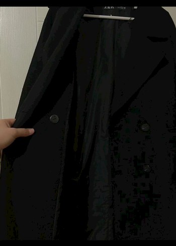 Zara Siyah Uzun Kaban - Görsel 3