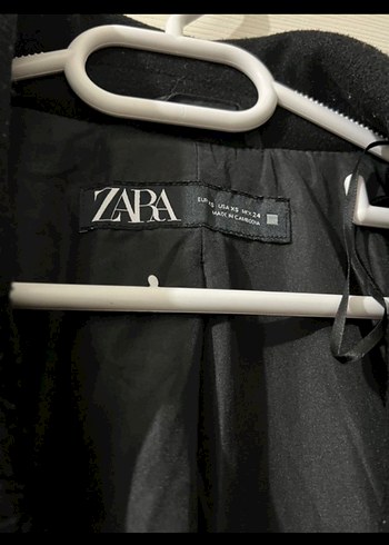 Zara Siyah Uzun Kaban - Görsel 4