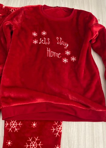 Penti Kırmızı Uzun Kollu Kadın Pijama Takımı