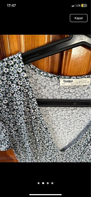 Pull&bear çiçekli elbise - Görsel 2