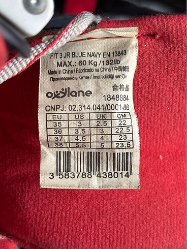 Decathlon Oxylane Fit3 35-38 arası - Görsel 7