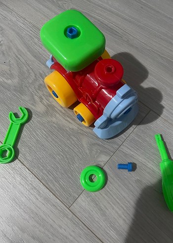 Renkli Çocuk Oyuncak Tren Seti - Görsel 2