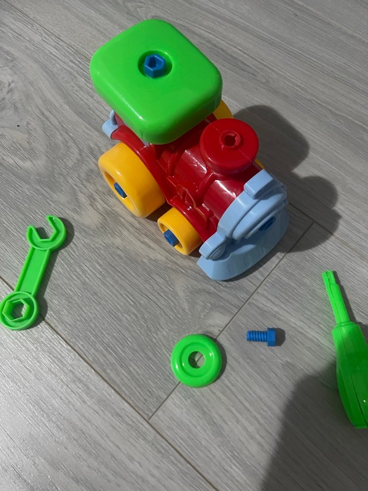 Renkli Çocuk Oyuncak Tren Seti - Görsel 2