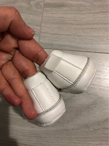 19 Beden beyaz Renk Bebek ayakkabı