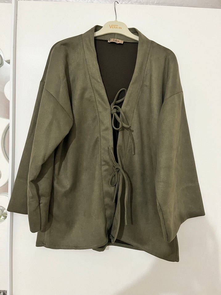 Kemerli Süet Kadın Mini Takım - Görsel 2