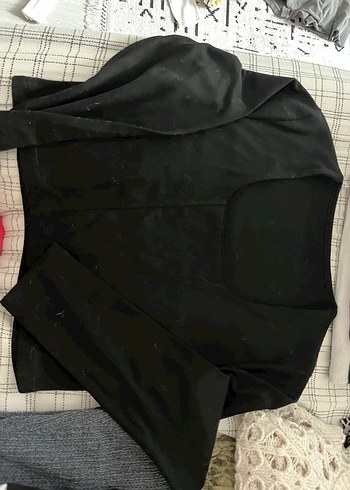 Bej Kolsuz Kadın Triko Süveter - Görsel 5