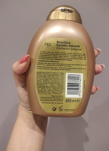 Loreal Paris Ogx düzleştirici keratin şampuan