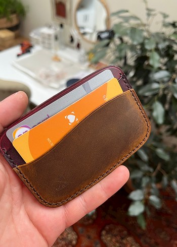 El Yapımı Gerçek Deri Kartlık - Görsel 2