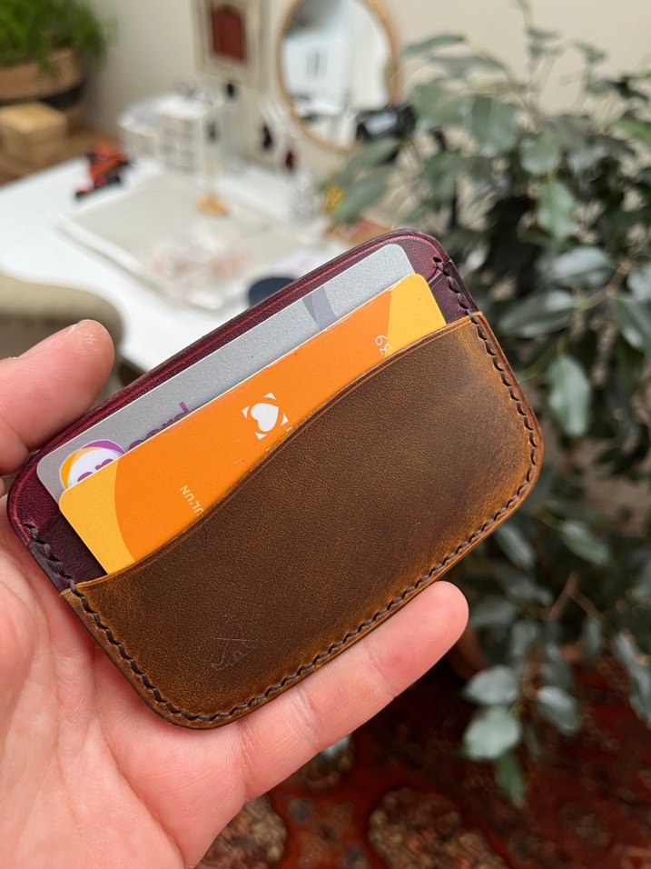 El Yapımı Gerçek Deri Kartlık - Görsel 2