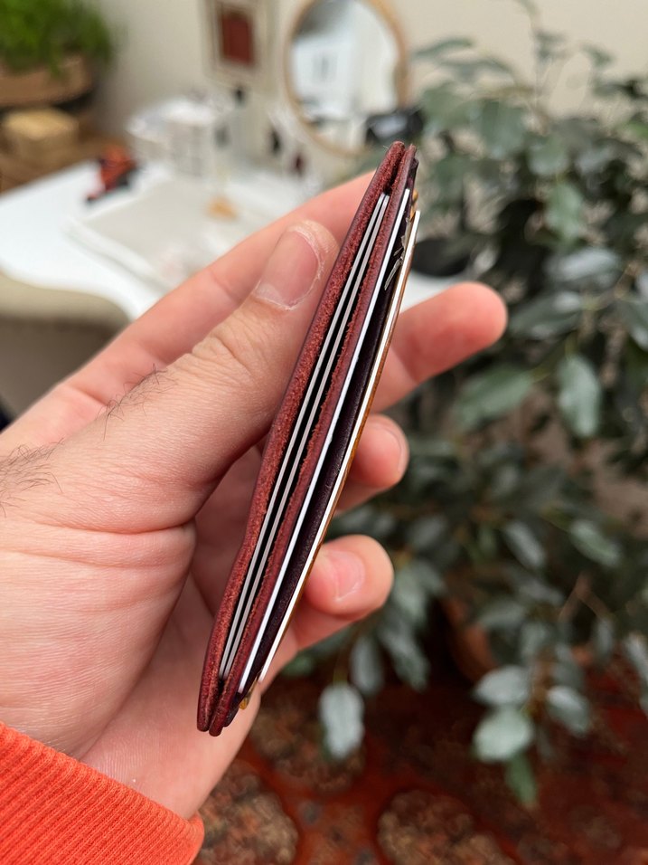 El Yapımı Gerçek Deri Kartlık - Görsel 3