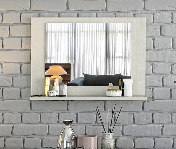 Beden Koton 60x45 cm raflı ayna