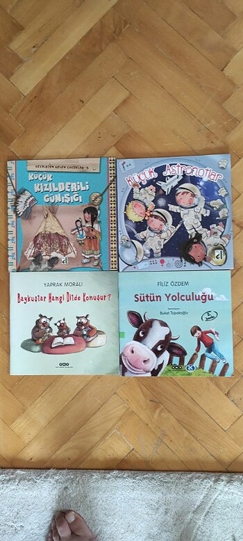 Küçük kızılderili Günışığı ve 3 kitap 