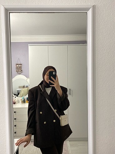 Kahverengi Kışlık Blazer Ceket