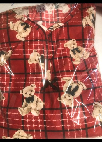 Miorre Kadın Kahverengi Uzun Kollu Baskılı Pijama