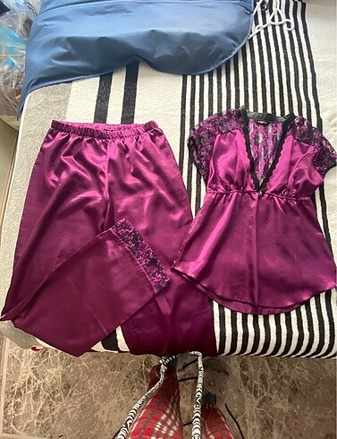 Miorre saten gecelik saten pijama takımı