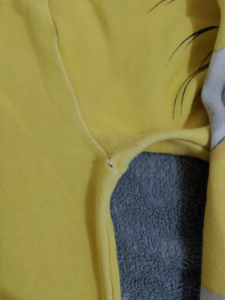 Sarı Kapüşonlu Erkek Çocuk Sweatshirt - Görsel 2