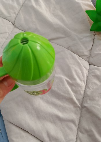 Renkli Yeşil pipetli bardak - Görsel 2