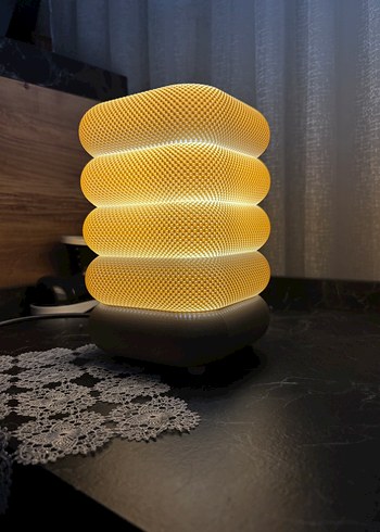 Bej Dekoratif Masa Lambası - Görsel 3