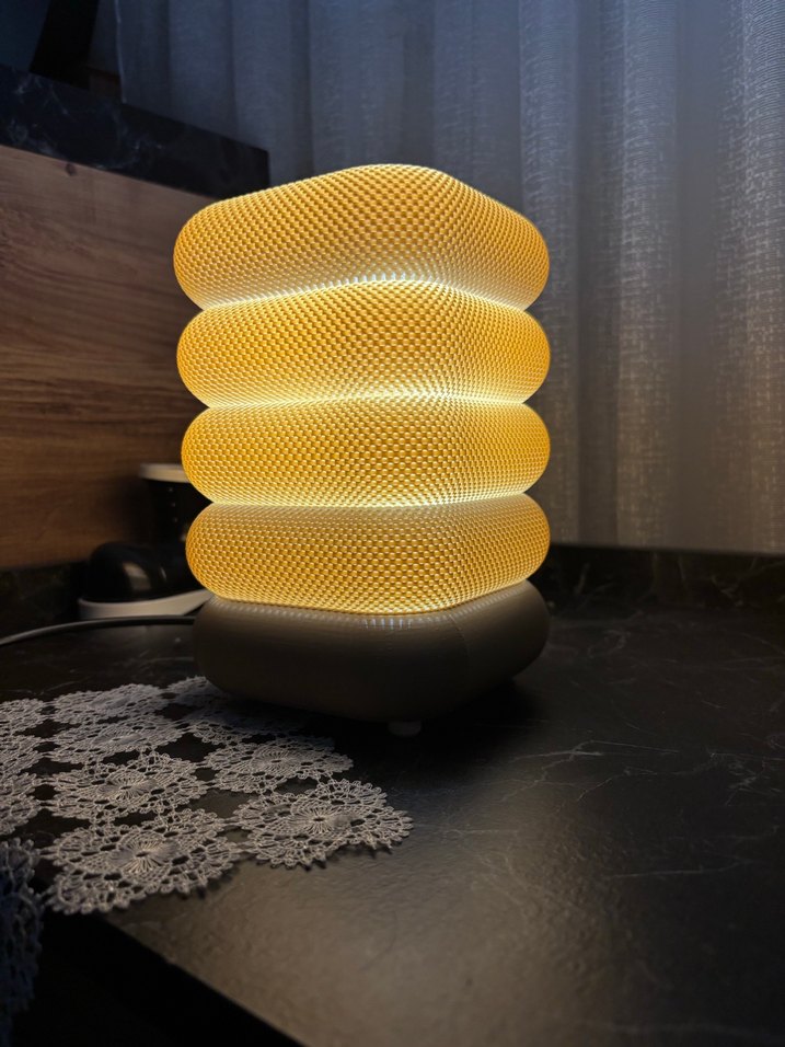 Bej Dekoratif Masa Lambası - Görsel 3