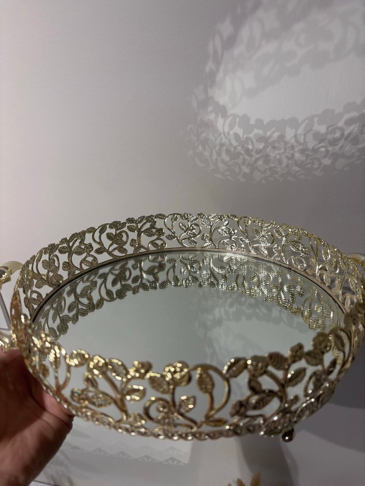 Parlak Altın Renkli Dekoratif Çatal Kaşık Tutucu - Görsel 4