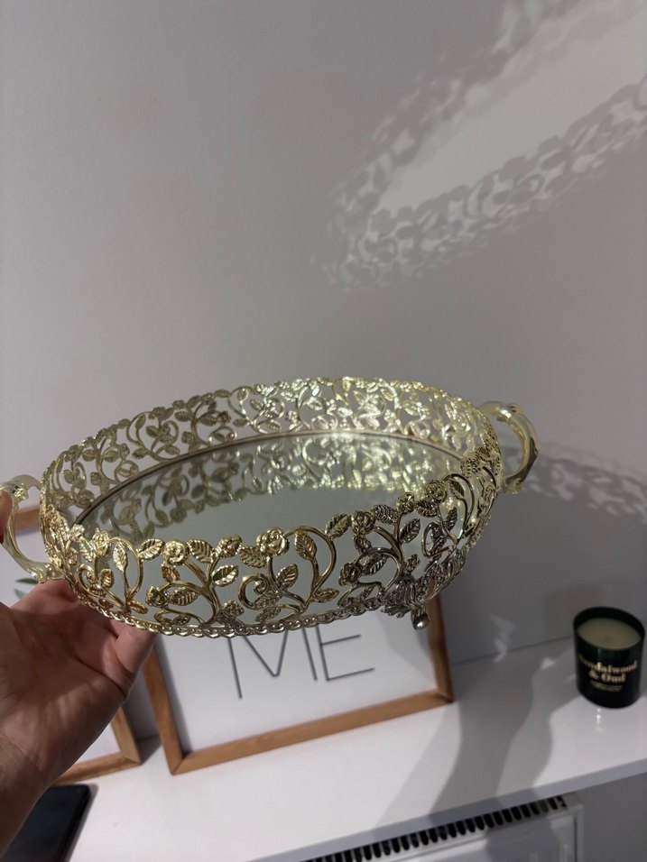 Parlak Altın Renkli Dekoratif Çatal Kaşık Tutucu - Görsel 2