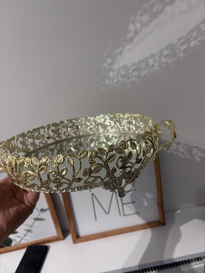 Parlak Altın Renkli Dekoratif Çatal Kaşık Tutucu - Görsel 3