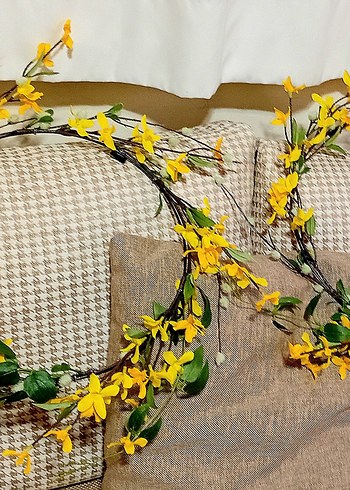 Sarı azalea Çiçekli Kapı Bahar Çeleng Süsü - Görsel 2