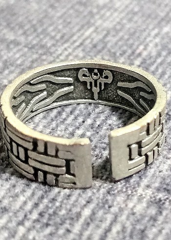 GÜMÜŞ GÖRÜNÜMLÜ AĞIR ÜNİSEX AYARLANIR YÜZÜKLER - Görsel 8