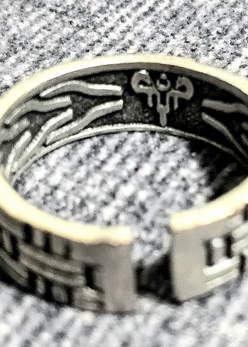 GÜMÜŞ GÖRÜNÜMLÜ AĞIR ÜNİSEX AYARLANIR YÜZÜKLER - Görsel 4