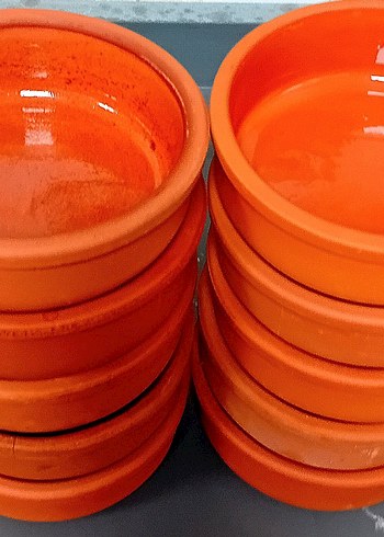 Turuncu Seramik Renkli Kase Seti - Görsel 3