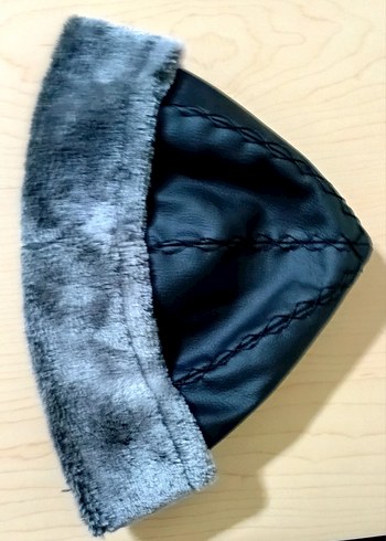 BÖRK ŞAPKA DERİ KÜRKLÜ SIFIR - Görsel 3