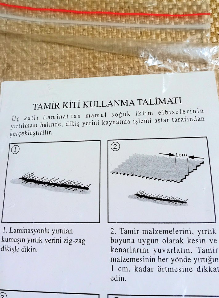 Mont , Elbise Tamir Kiti. ALICISINA ŞİMDİDEN HAYIRLI OLSUN. - Görsel 3