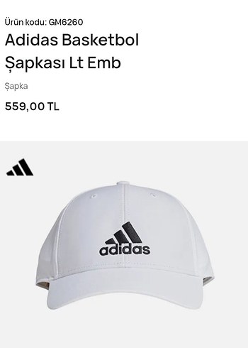 Adidas ORJİNAL ADİDAS BASKETBOL ŞAPKA