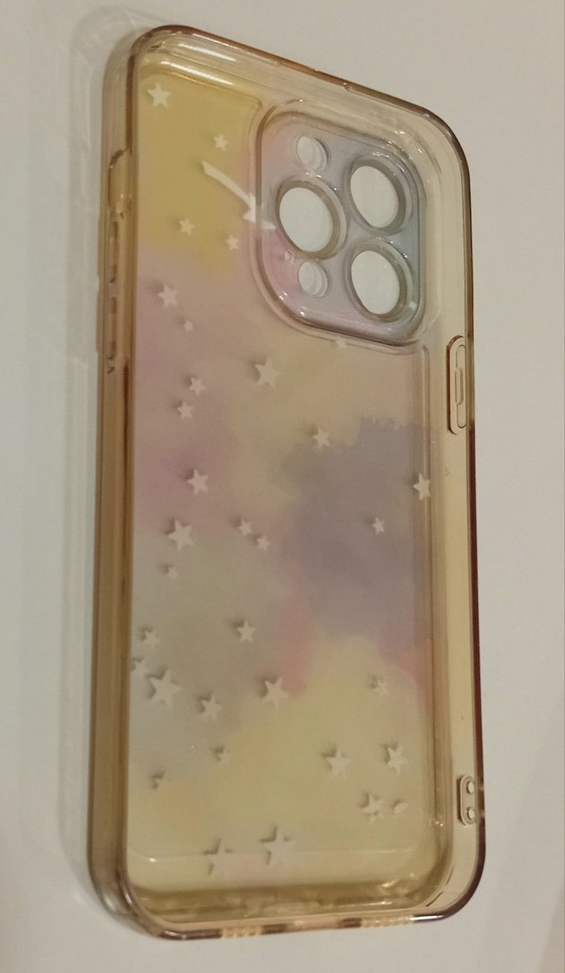 KVK Privacy şeffaf telefon kılıfı, iPhone 14 Pro Max için mor - Görsel 5