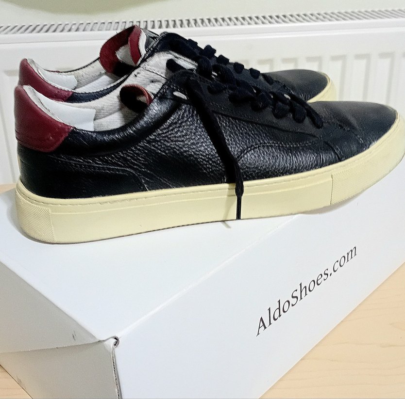 Siyah Bağcıklı Kadın Spor Ayakkabı - Görsel 4