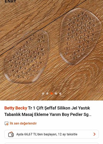 TOPUKLU AYAKKABI İÇİN 2 ADET L BEDEN JEL SİLİKON TABANLIK