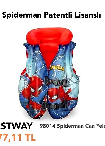 Can Yeleği ( BESTWAY MARVEL LİSANSLI PATENTLİ ) ORİJİNAL ÜRÜNDÜR