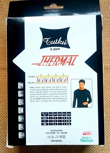 TUTKU ERKEK ALT ÜST SMOLL BEDEN TERMAL İÇLİK.  MOTOR, YÜRÜYÜŞ, K - Görsel 8